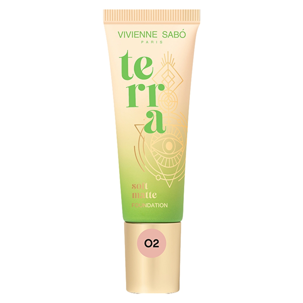 Vivienne Sabo Terra Matte Fondöten 02 Beige - Full Coverage & Shine-Free Finish