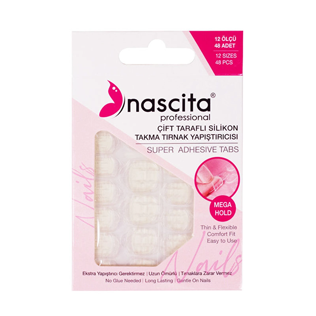 Nascita Şeffaf Silikon Tırnak Yapıştırıcısı 48'li