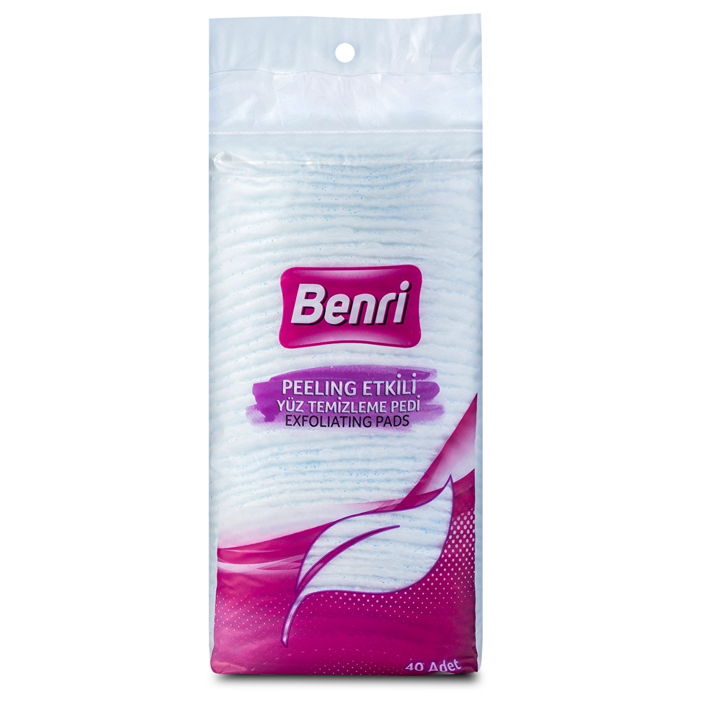 Benri Peeling Etkili Yüz Temizleme Pedi 40'lı
