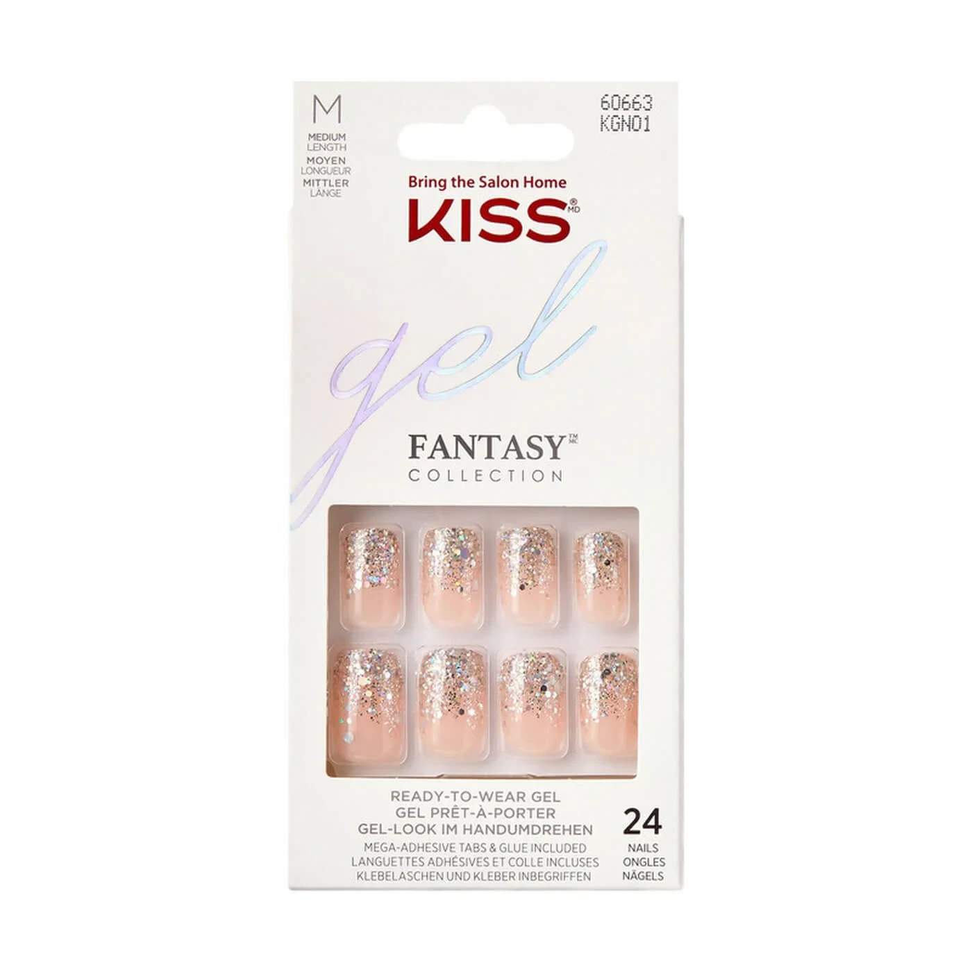 Kiss Takma Tırnak Ekstra Parlak Fanciful KGN01C 24lü