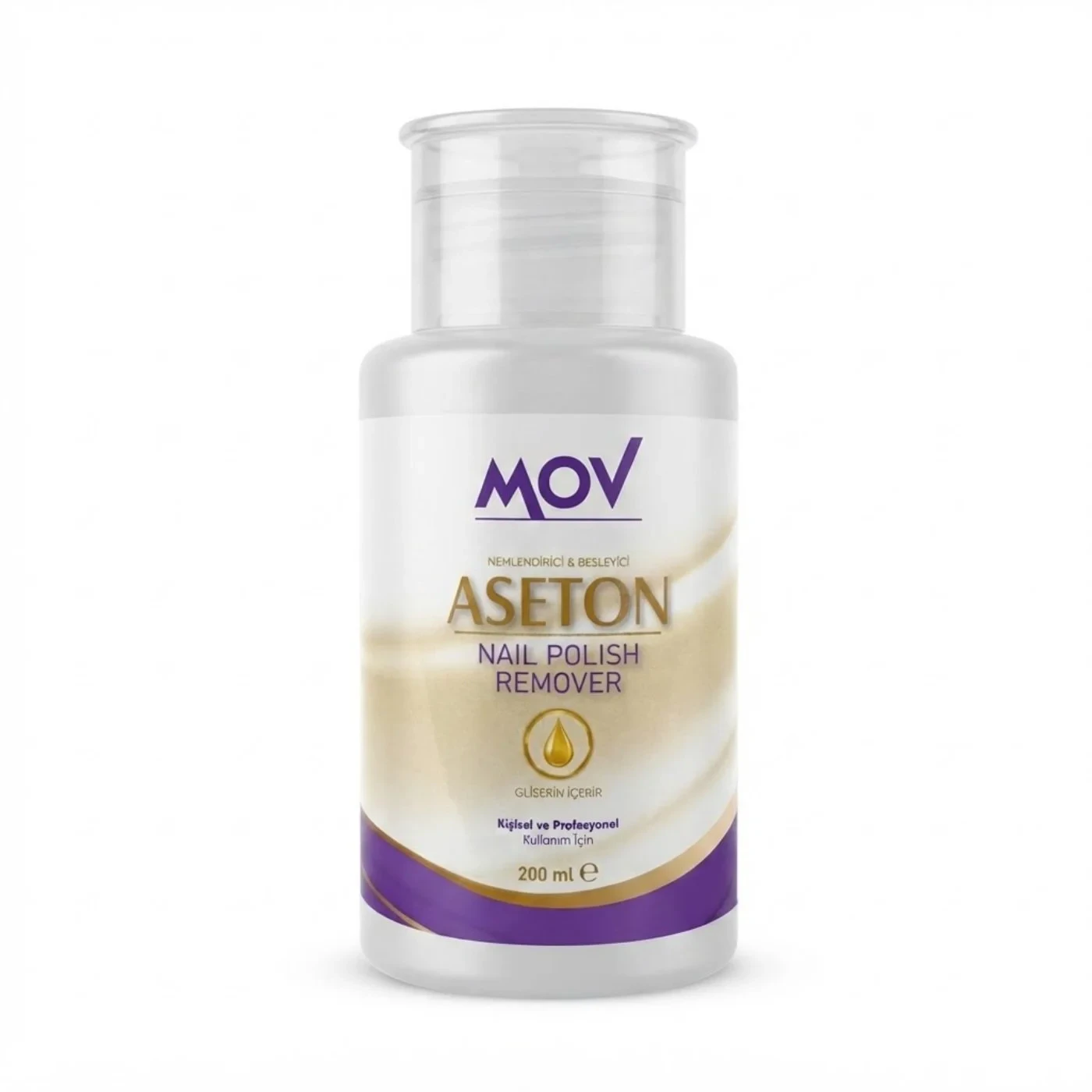 Mov Pompalı Oje Çıkarıcı Aseton 200 ml