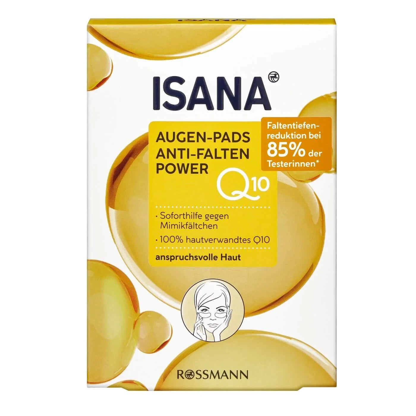 Isana Q10 Göz Altı Pedleri Kırışıklık Karşıtı Canlandırıcı 6x2 ped