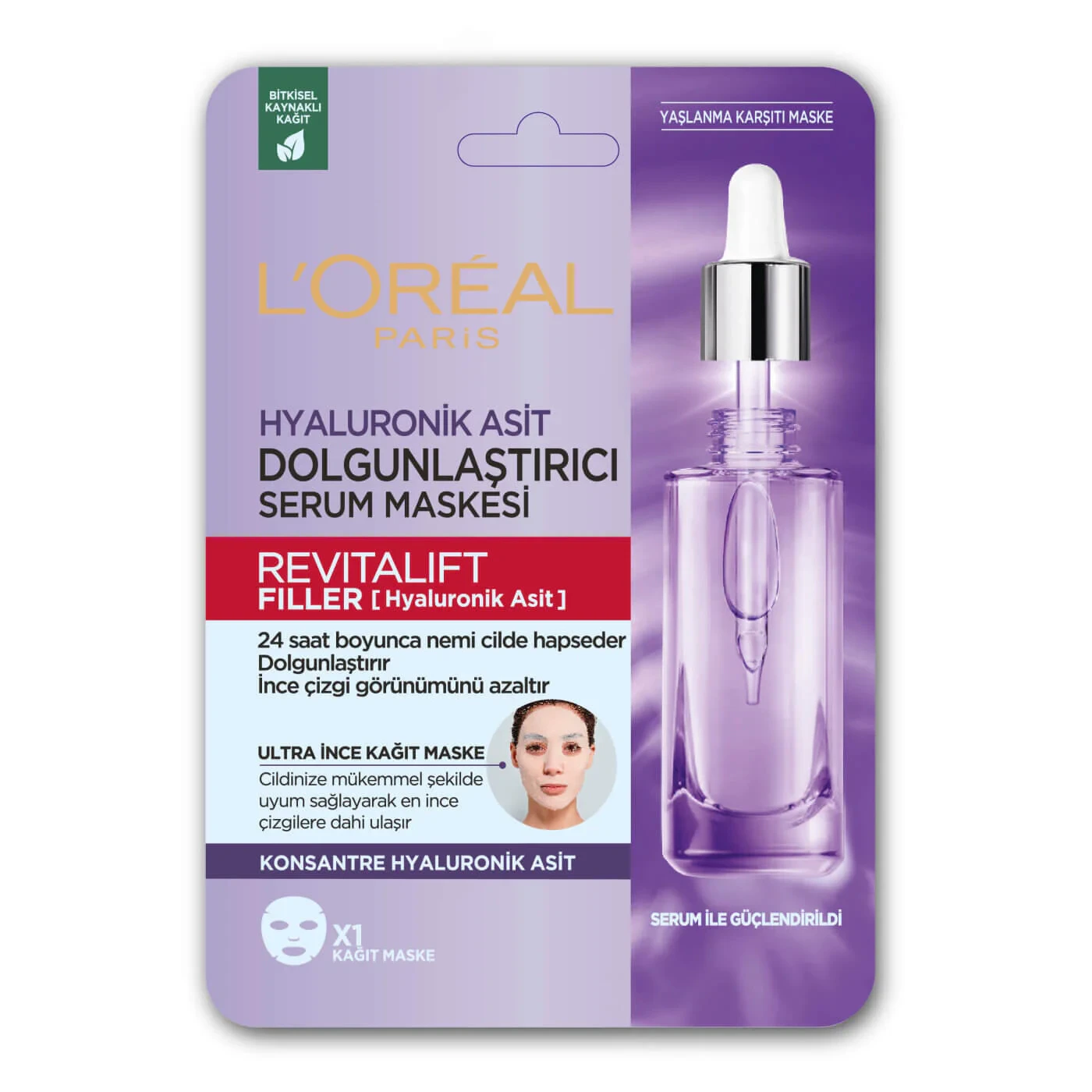 L’Oréal Paris LOréal Paris Revitalift Filler Dolgunlaştırıcı Yüz Maskesi 30 gr
