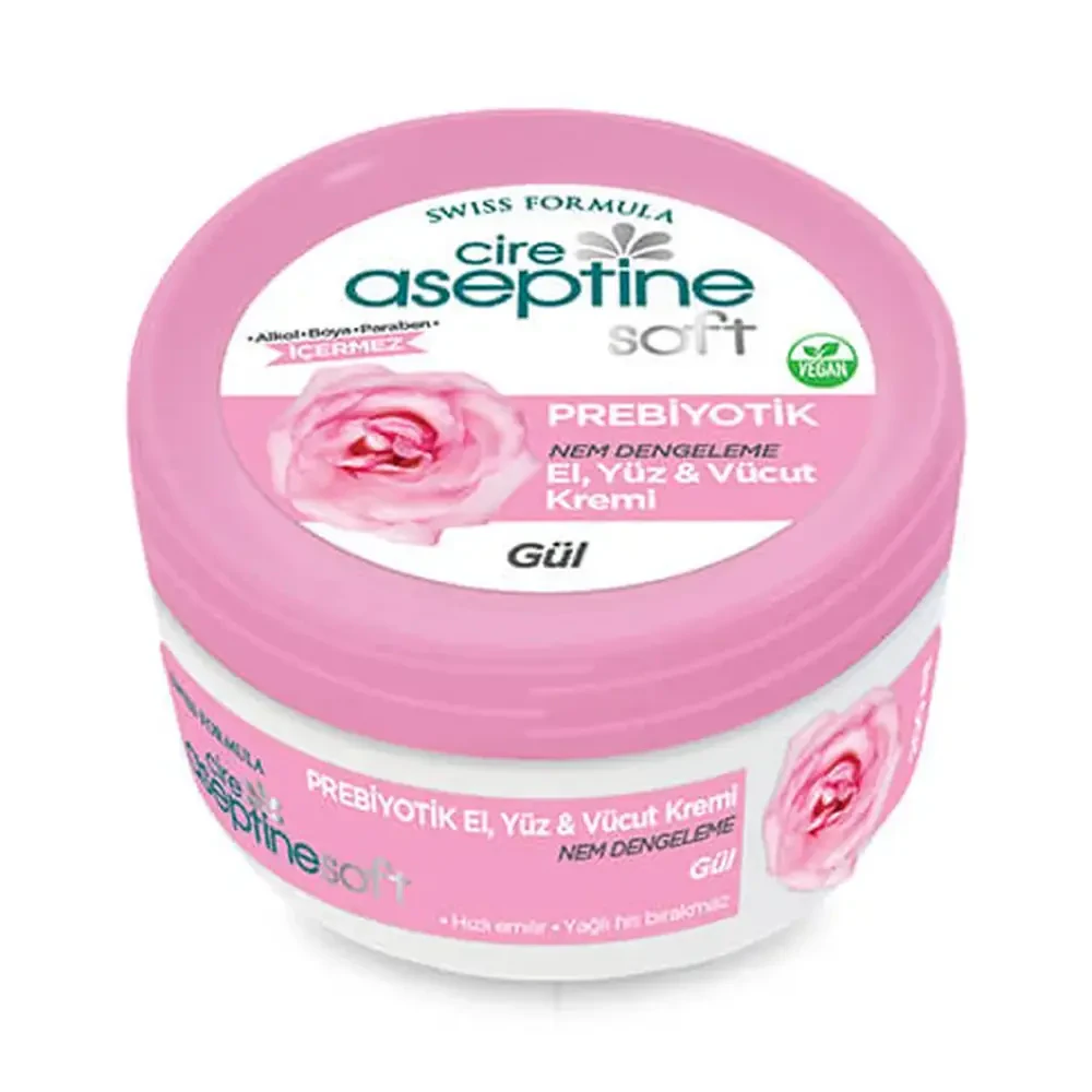 Cire Aseptine Soft Prebiyotik Gül El Yüz Ve Vücut Kremi 200 Ml