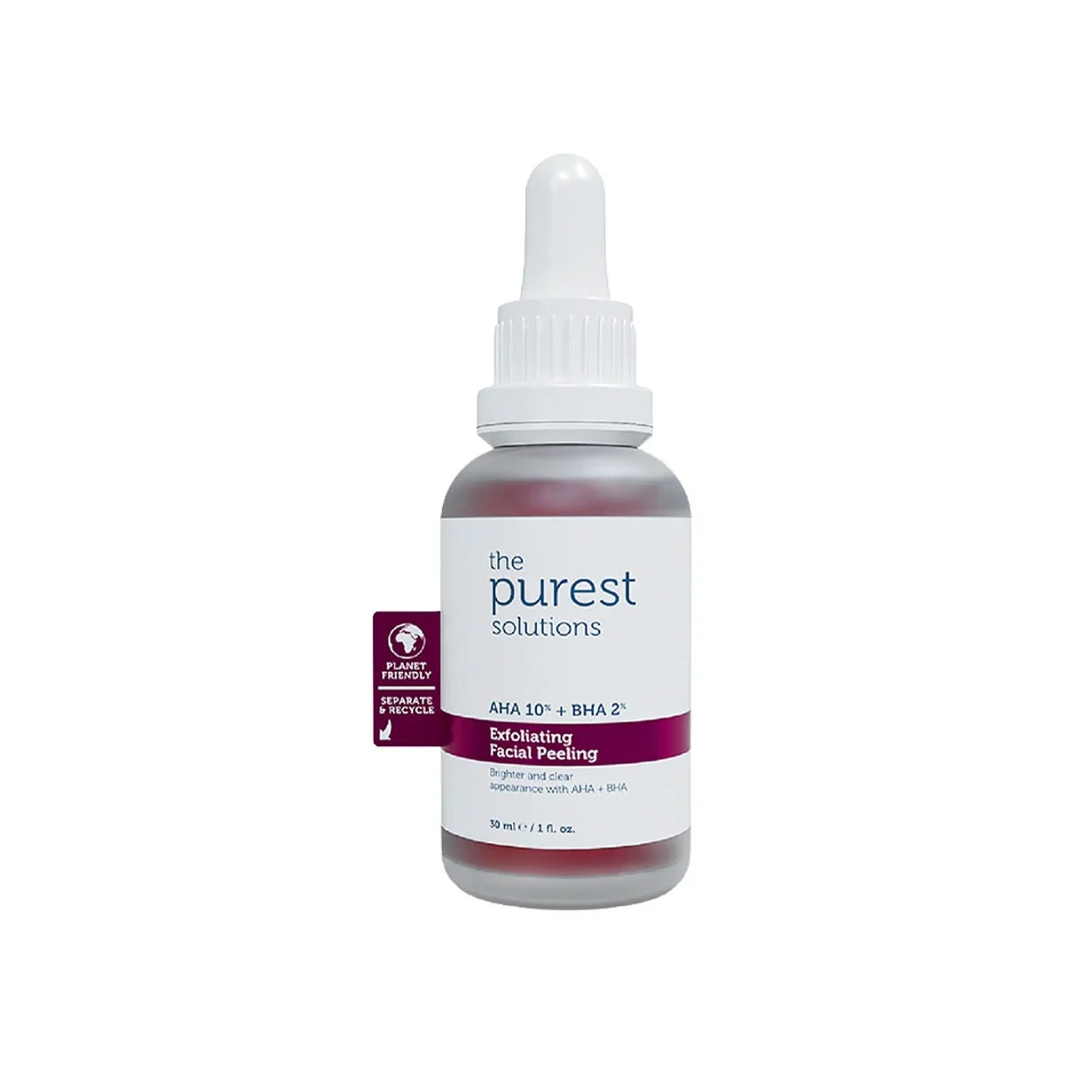 The Purest Solutions AHA & BHA Canlandırıcı ve Cilt Tonu Eşitleyici Kırmızı Peeling Cilt Serumu 30 Ml