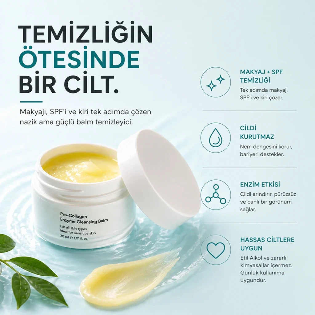 Cyrène Skincare Pro Collagen Enzyme Cleansing Balm - 30ml