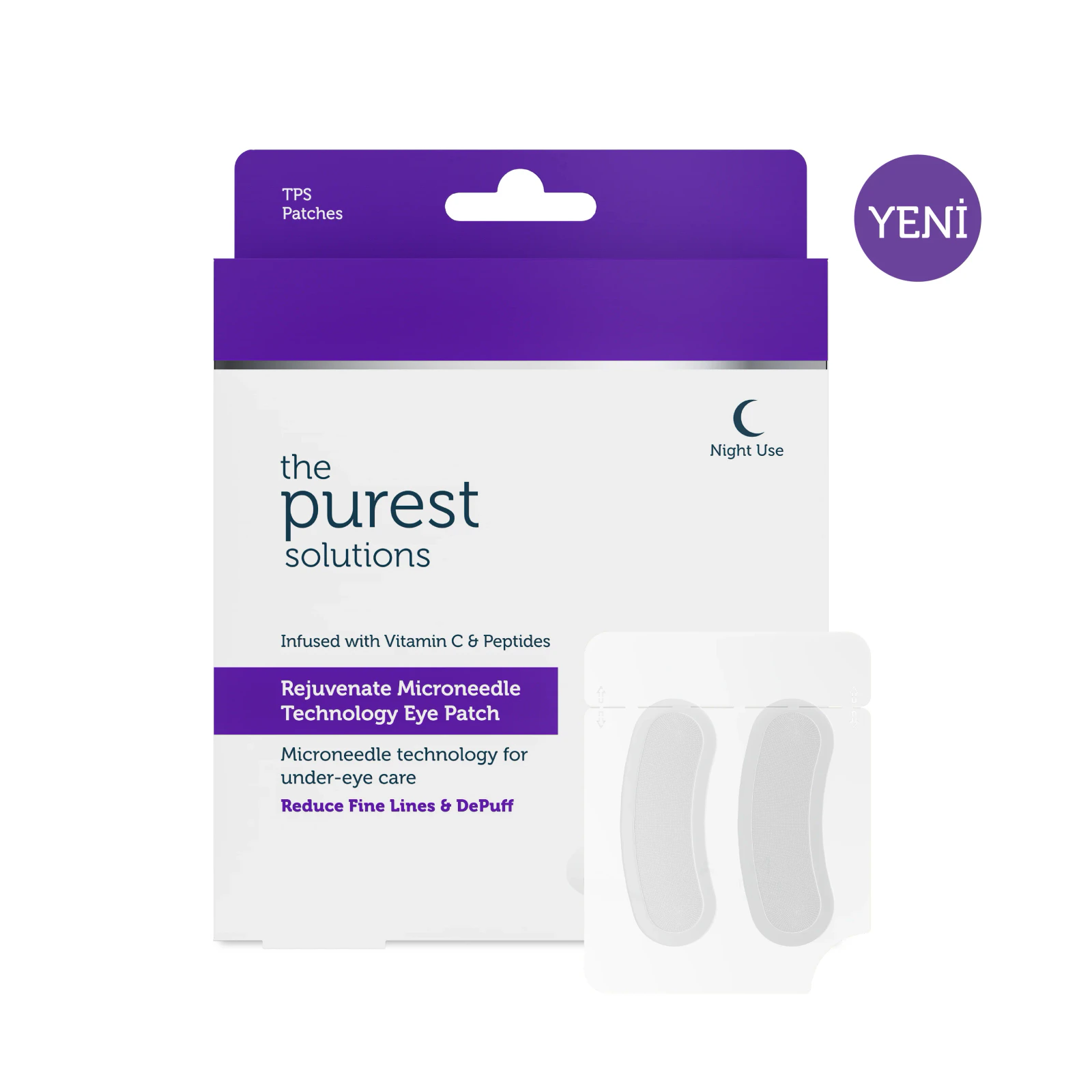 The Purest Solutions Microneedle Teknolojili Aydınlatıcı & İnce Çizgi Karşıtı Göz Altı Bandı / Patch