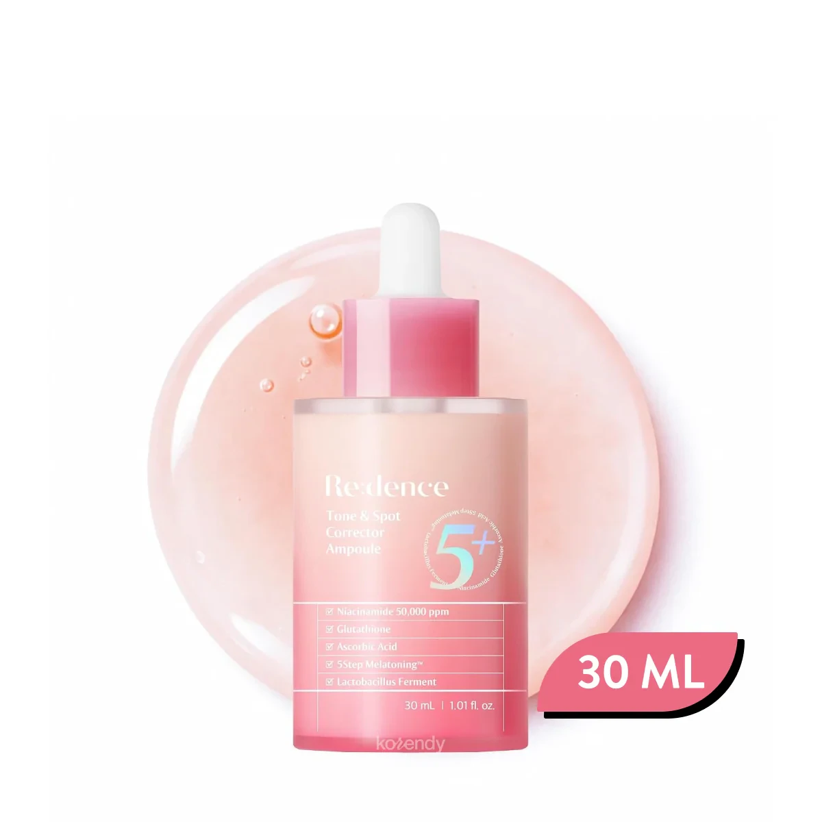 Redence - Tone & Spot Corrector Ampoule (Parlatıcı ve Koyu Leke Önleyici %5 Niacinamide ve Beş Aşamalı Kompleks İçeren Ampul) (%15-%30 Lansman İndirimi) - 30ml