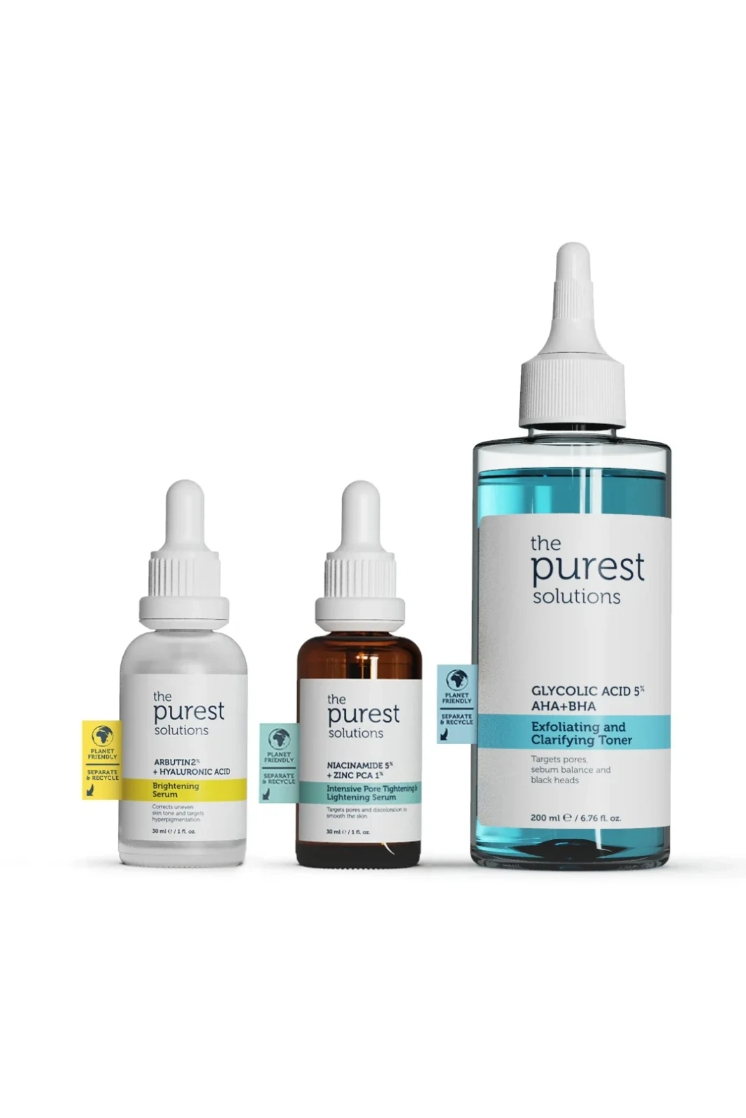 The Purest Solutions Leke Önleyici, Sivilce Karşıtı ve Gözenek Sıkılaştırıcı Yoğun Bakım Seti