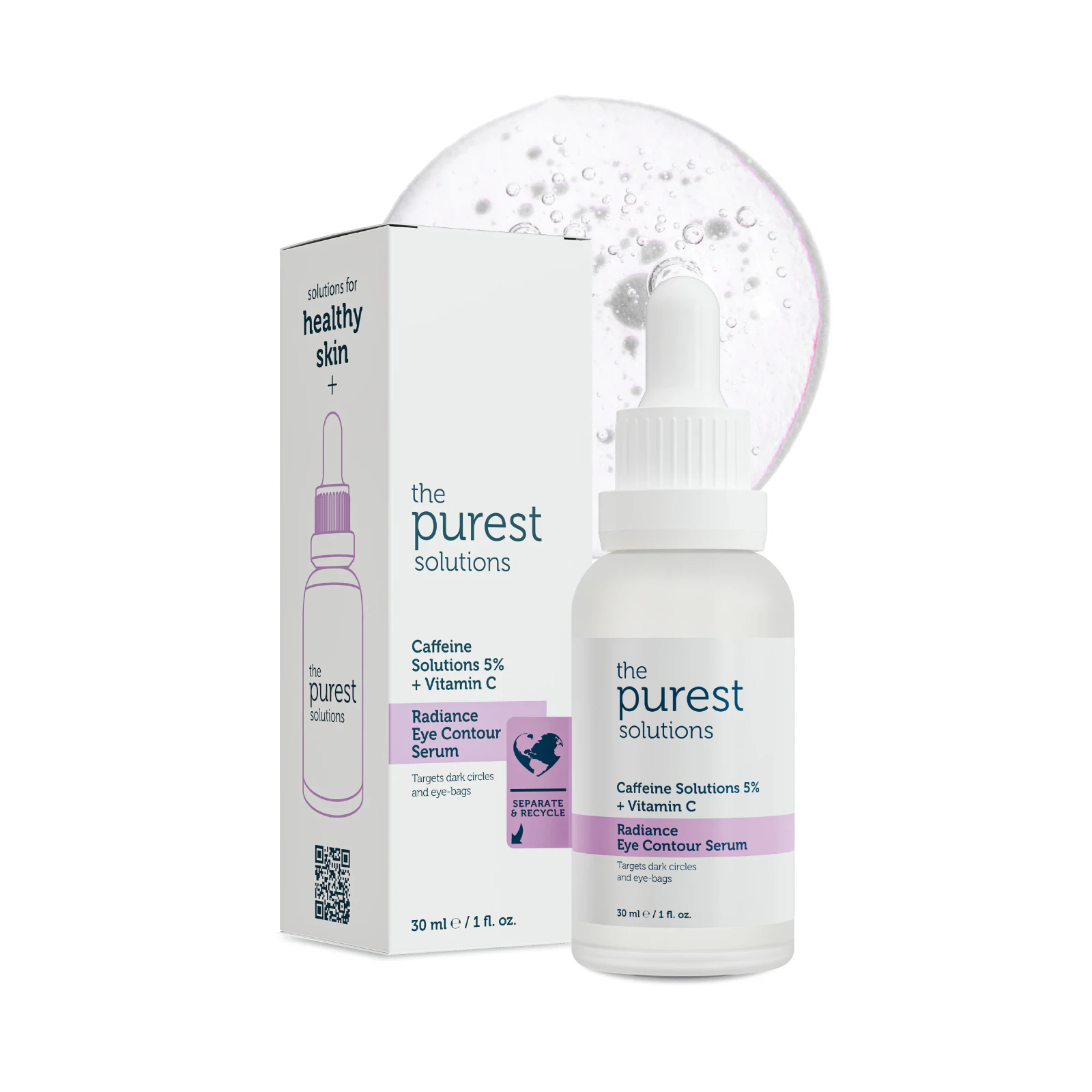 The Purest Solutions Torbalanma Karşıtı, Aydınlatıcı Kafein Göz Altı Serumu 30 Ml