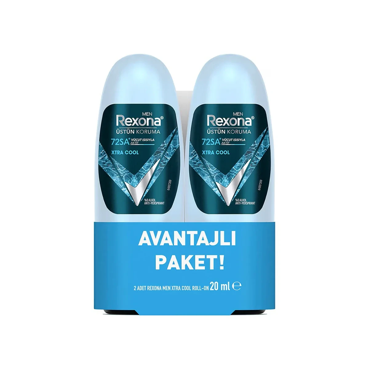 Rexona Erkek Extra Cool Mini Roll on 2'li 20 ml+20 ml - STD / STD