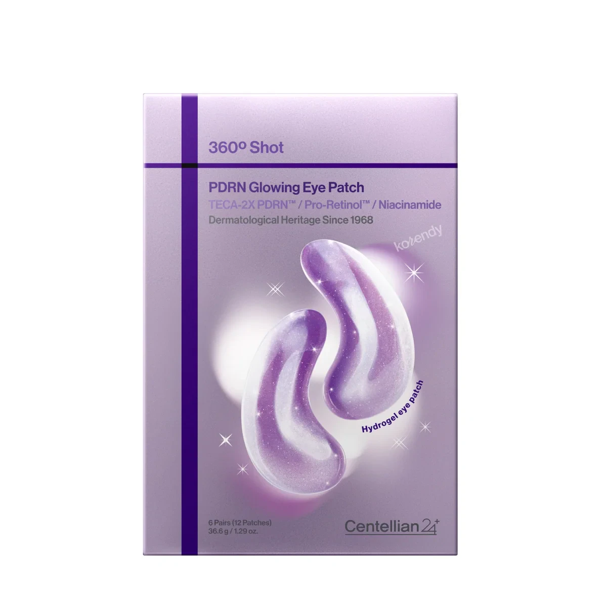 Centellian24 - 360 Shot PDRN Glowing Eye Patch (Koyu Halka Önleyici 5X Esanslı 2X-PDRN & Retinollü Göz Altı Bandı) 6.1g