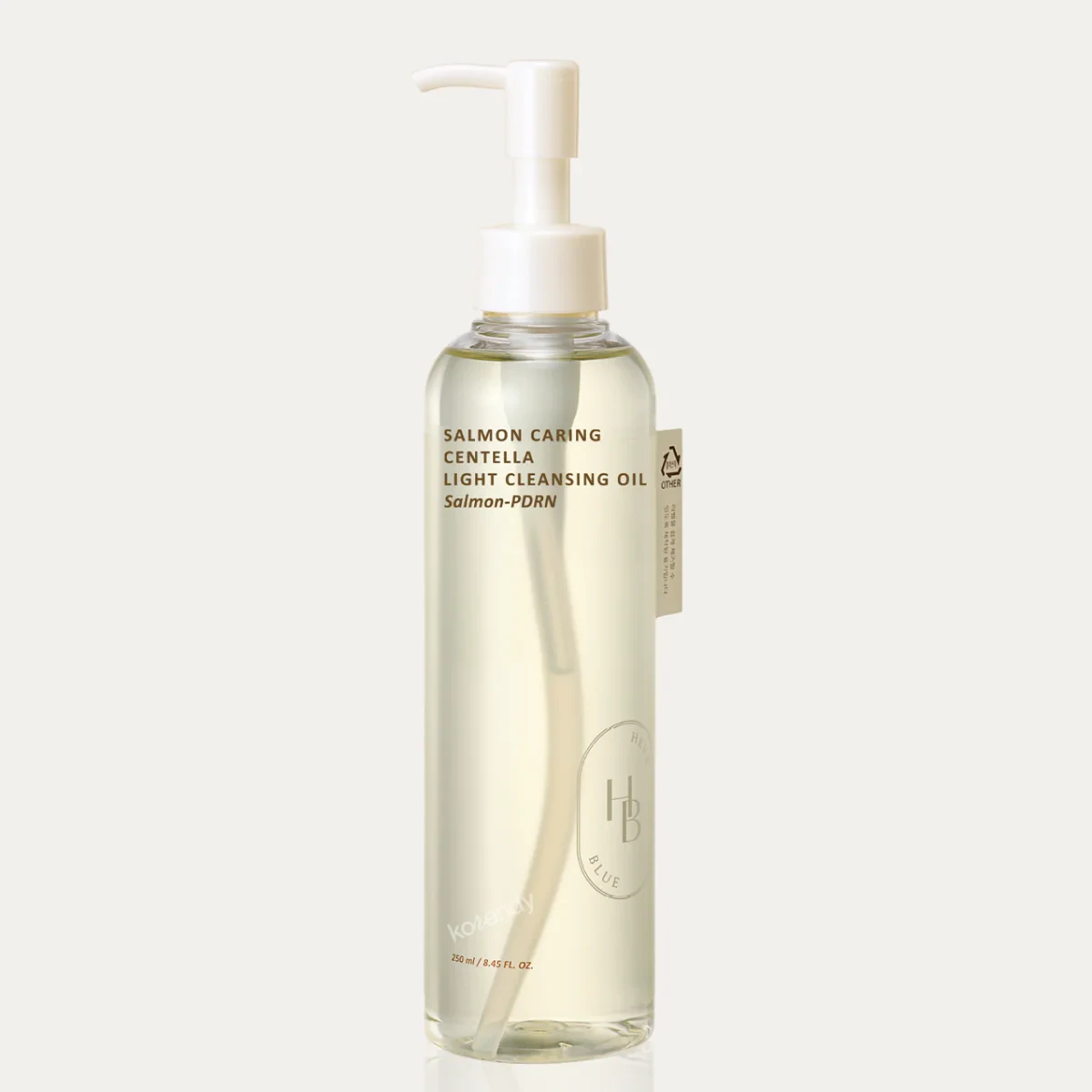 Heveblue - Salmon Caring Centella Light Cleansing Oil (Siyah Nokta Karşıtı %7 Elma Çekirdeği Yağı ve PDRN İçeren Temizleme Yağı) 240ml