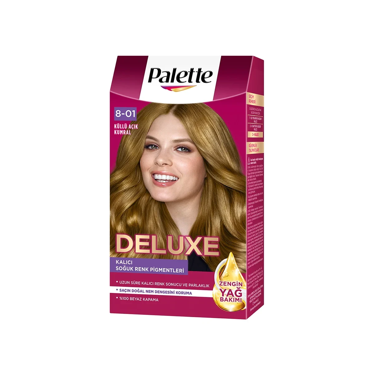 PALETTE DELUXE Saç Boyası Küllü Açık Kumral 8 01 - KULLU KUMRAL / STD