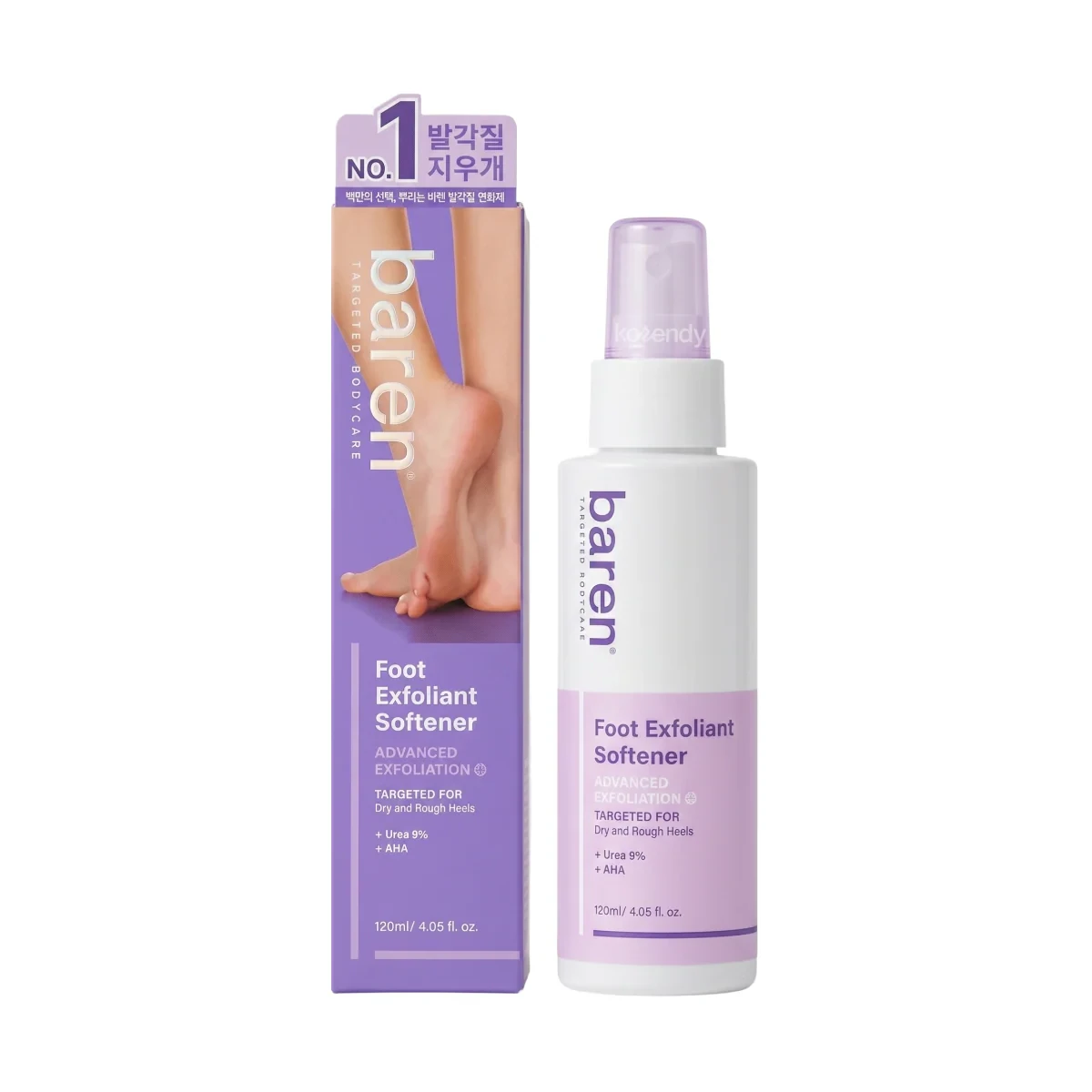 Baren - Foot Exfoliant Softener (Arındırıcı ve Yumuşatıcı Üre ve AHA İçeren Peeling Etkili Ayak Spreyi) 100ml