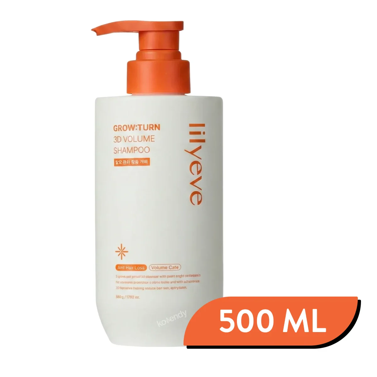 Lilyeve - Grow:Turn 3D Volume Shampoo (Dökülme Karşıtı ve Dolgunlaştırıcı Bitkisel Eksozom ve Peptitli Şampuan) - 500 ML
