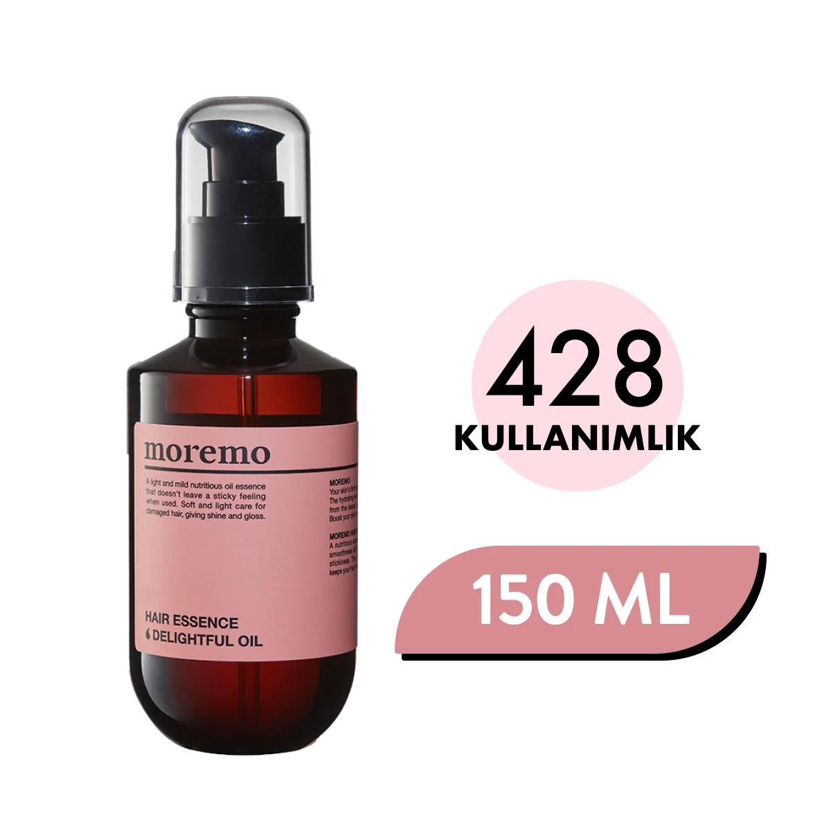 Moremo - Hair Essence Delightful Oil (Koruyucu Onarıcı Ağırlık Yapmayan Saç Yağı)