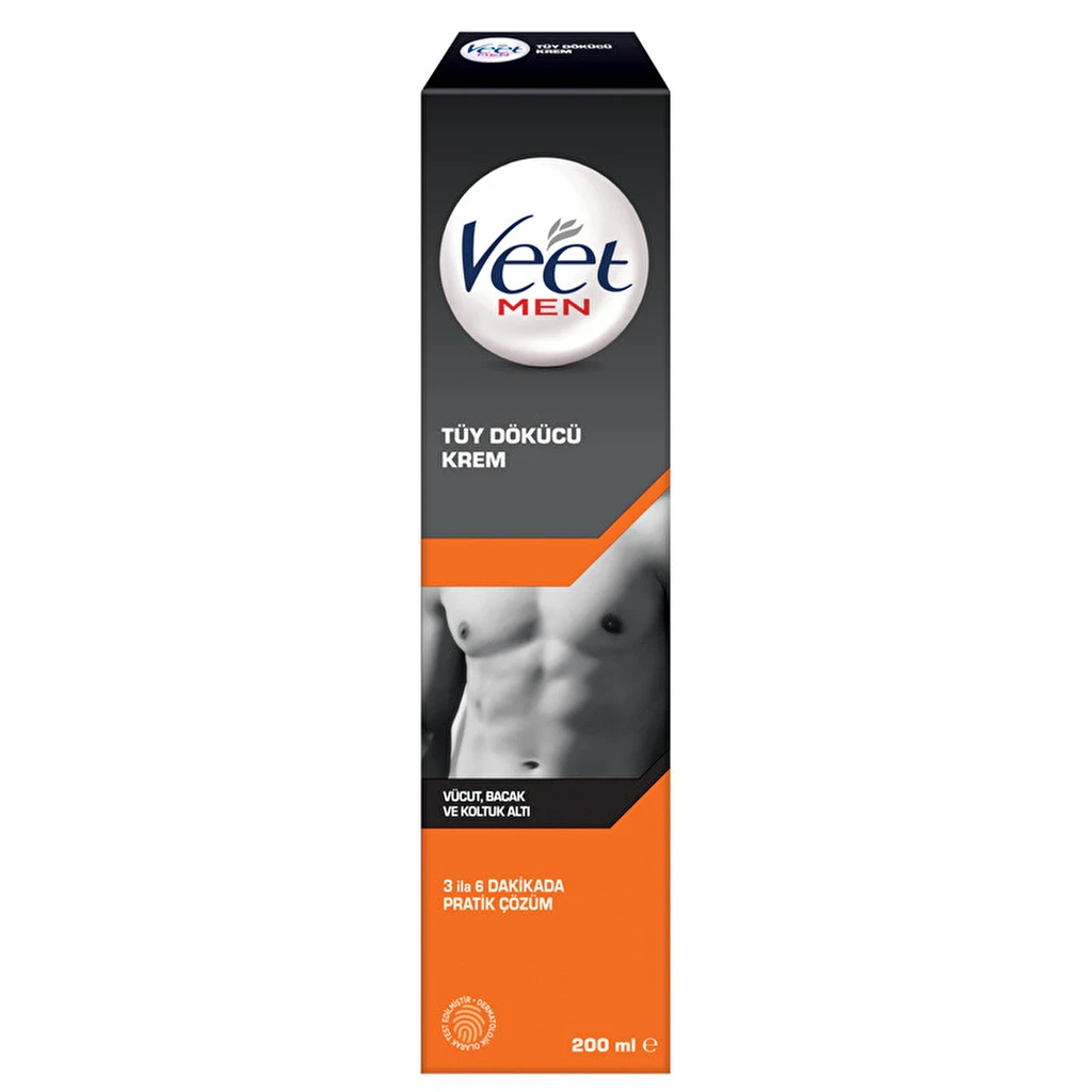 Veet Men Tüy Dökücü Krem Normal Ciltler 200 ml - Gratis
