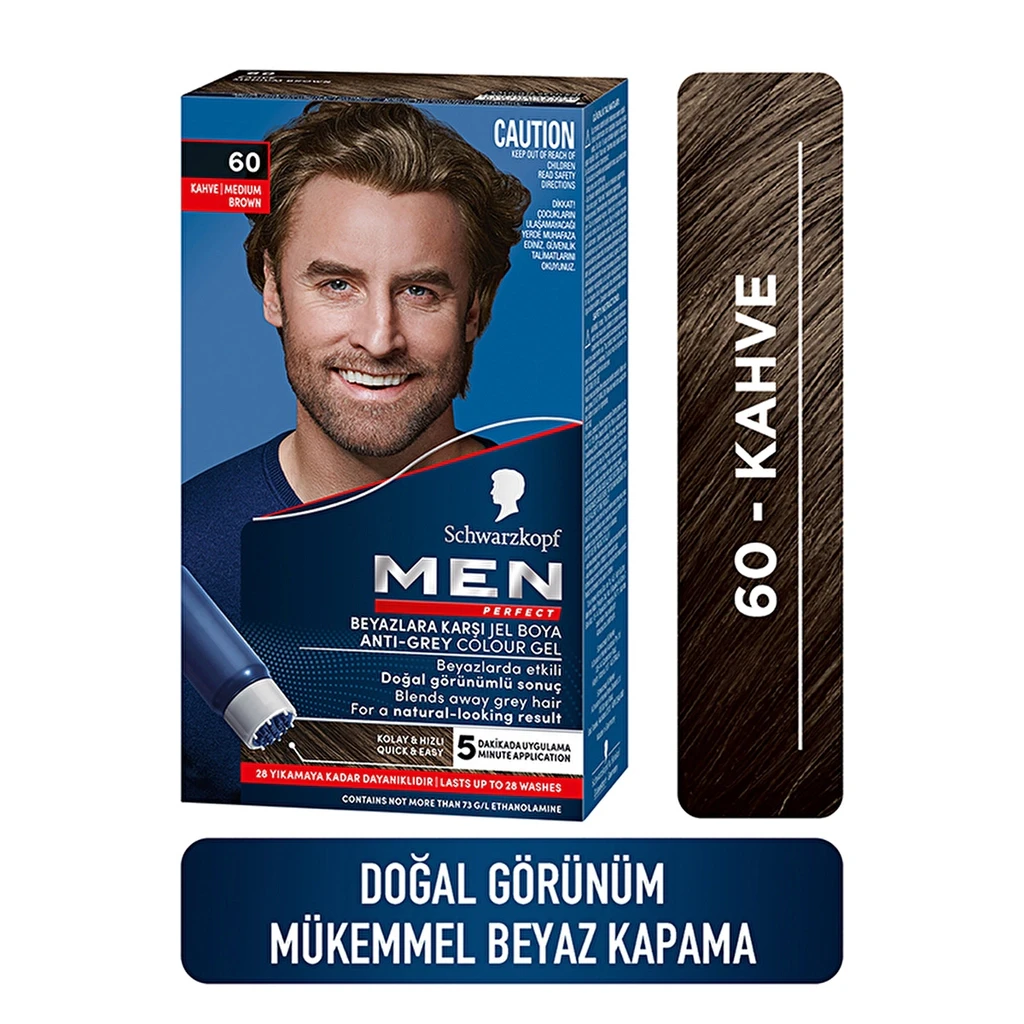 Men Perfect Schwarzkopf Men Perfect Saç Boyası 60 Kahve - Gratis