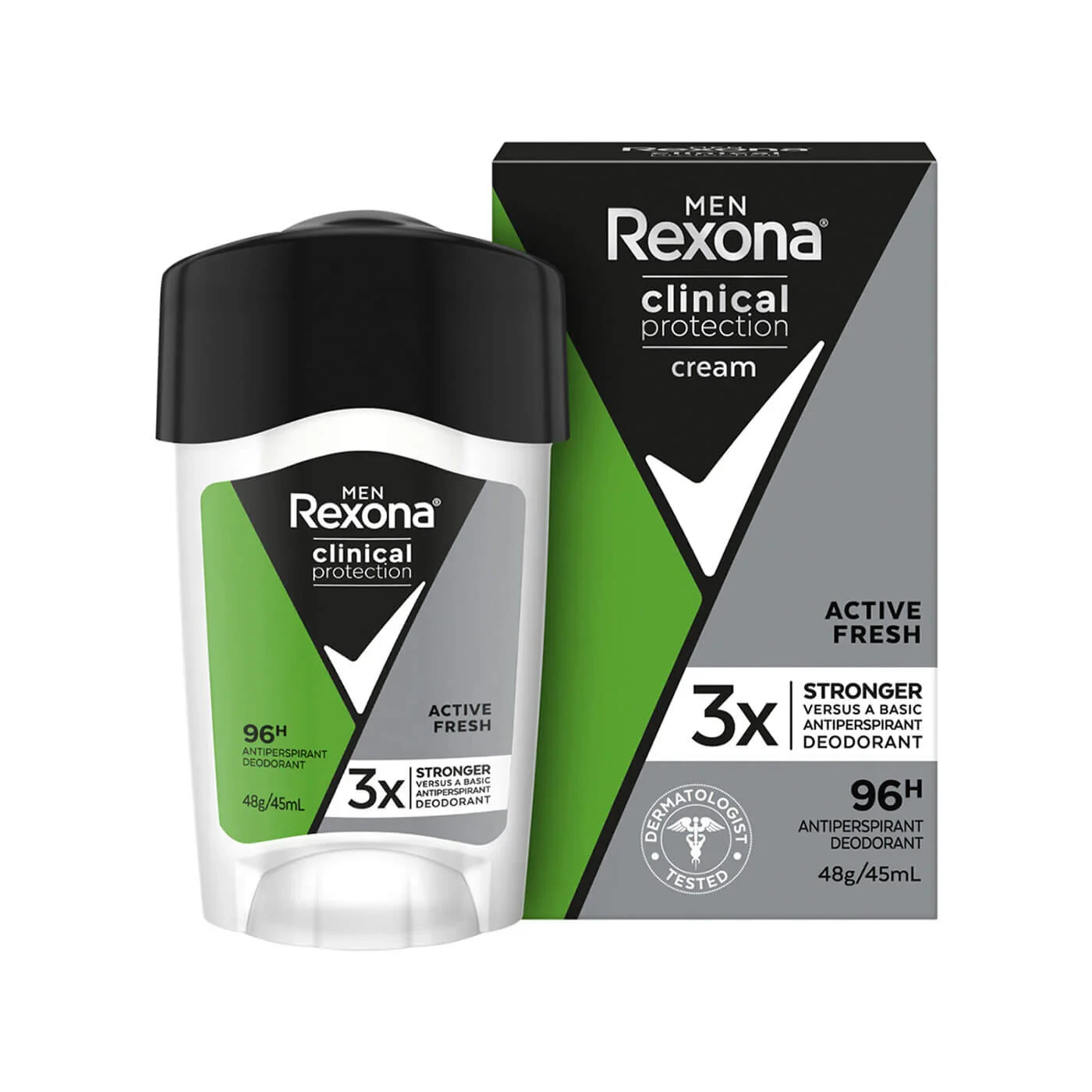 Rexona Men Rexona Men Krem Deodorant Clinical Protection Active Fresh 45 ml