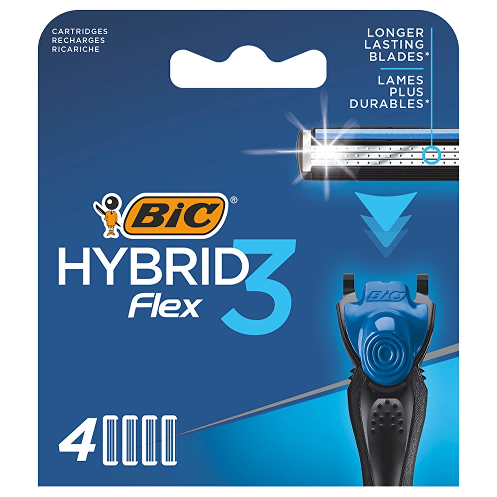 Bic Flex3 Hybrid 3 Bıçaklı 4 Yedek Kartuş Tıraş Bıçağı - Gratis