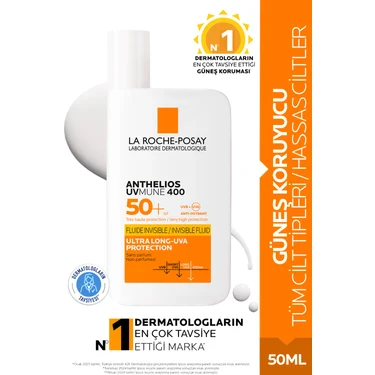 La Roche-Posay Anthelios Uvmune 400 Spf 50+ Güneş Kremi 50 ml - Tüm Cilt