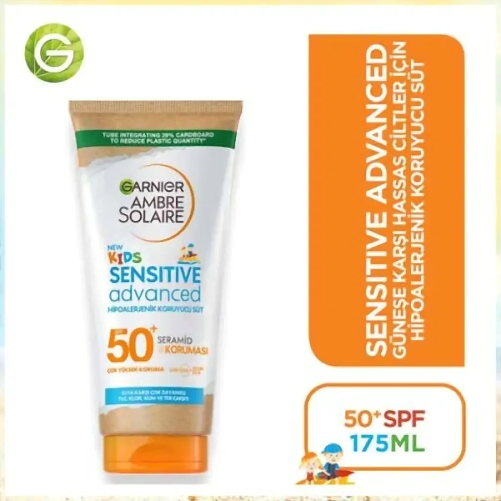 Garnier Ambre Solaire Çocuklar İçin Hipoalerjenik Koruyucu Süt SPF50+ Fiyatı | Farmaneva