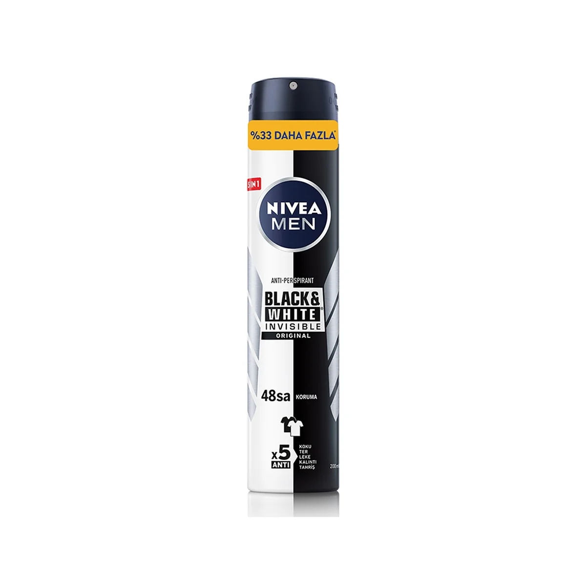Nivea Men Erkek Sprey Deodorant Black & White Invisible Original - Gratis