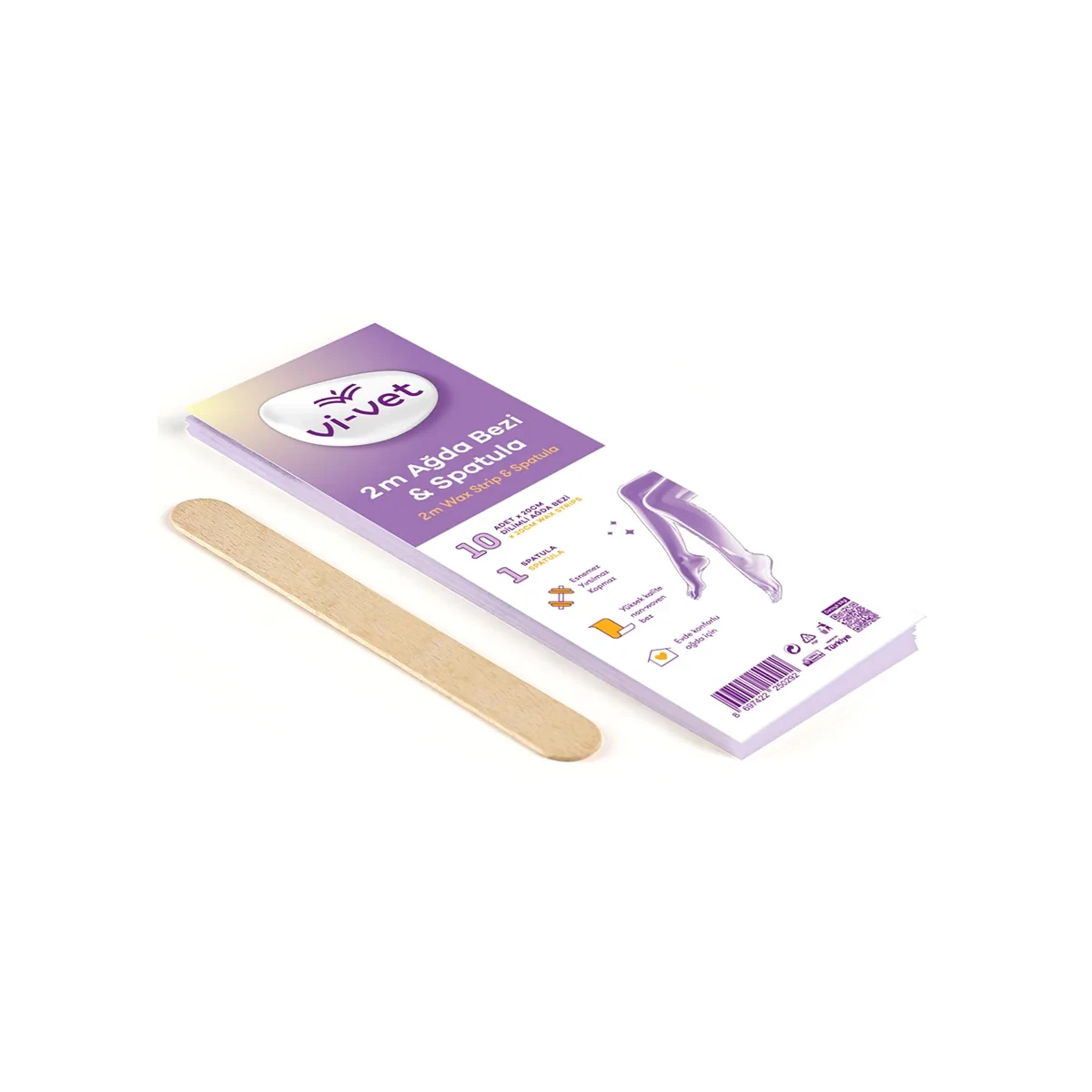 VİVET Ağda Bezi 2 metre ve Spatula