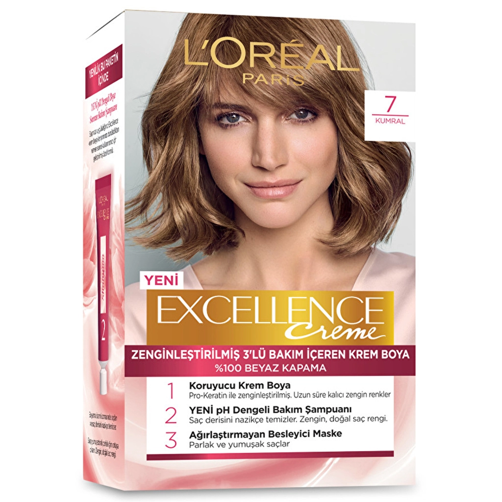 Excellence Loreal Paris Excellence Creme Saç Boyası - 7 Kumral - Gratis