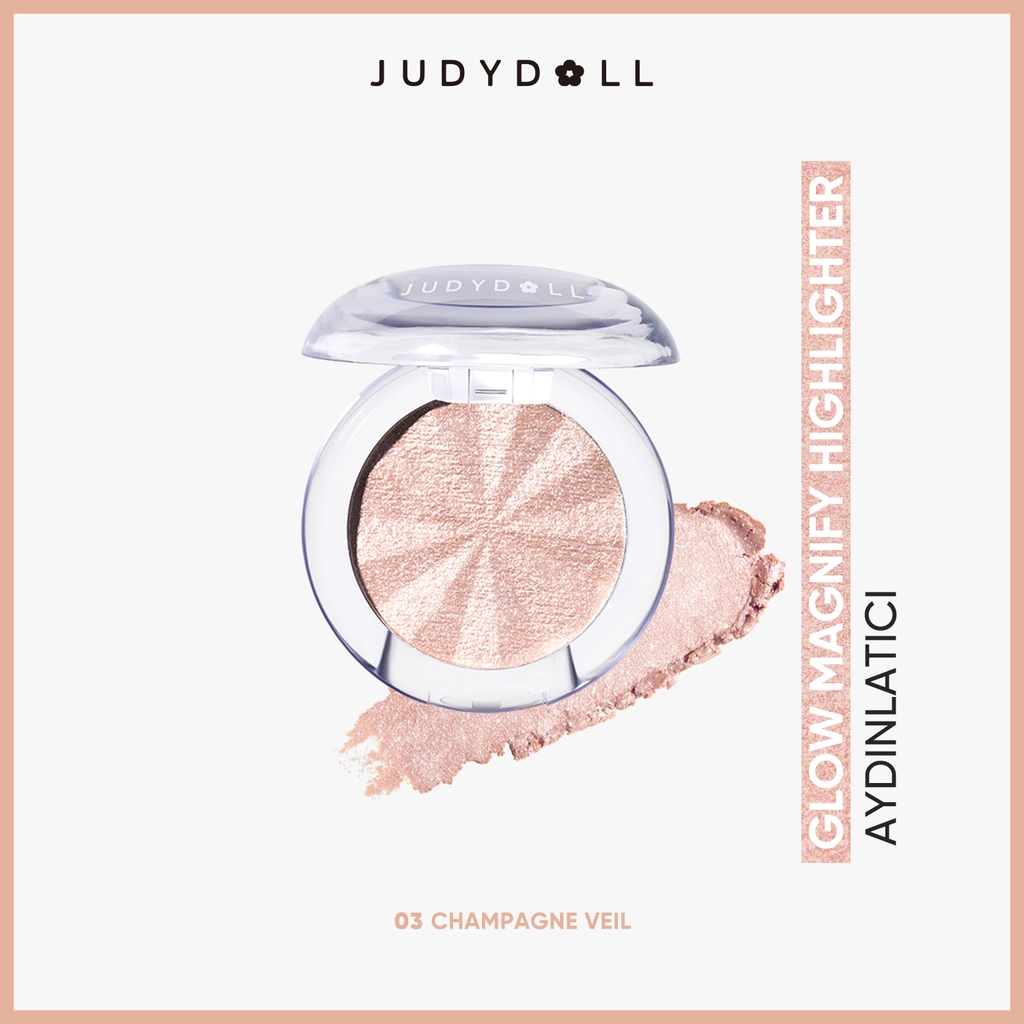 Judydoll Glow Magnify Highlighter Aydınlatıcı 03 Champagne Veil - Gratis