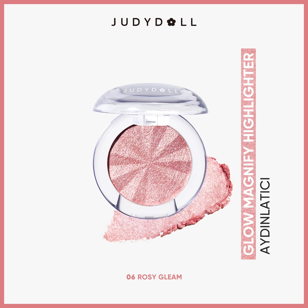 Judydoll Glow Magnify Highlighter Aydınlatıcı 06 Rosy Gleam - Gratis