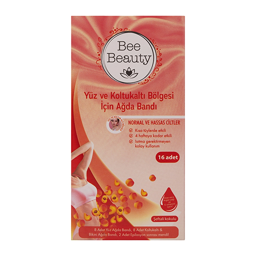 Bee Beauty Yüz ve Koltuk Altı İçin Ağda Bandı 16'lı - Gratis