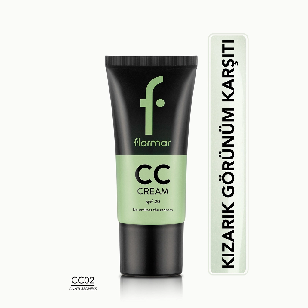 Flormar Kırmızı İz ve Kızarıklık Gizleyici CC Krem CC02 Anti Redness - Gratis
