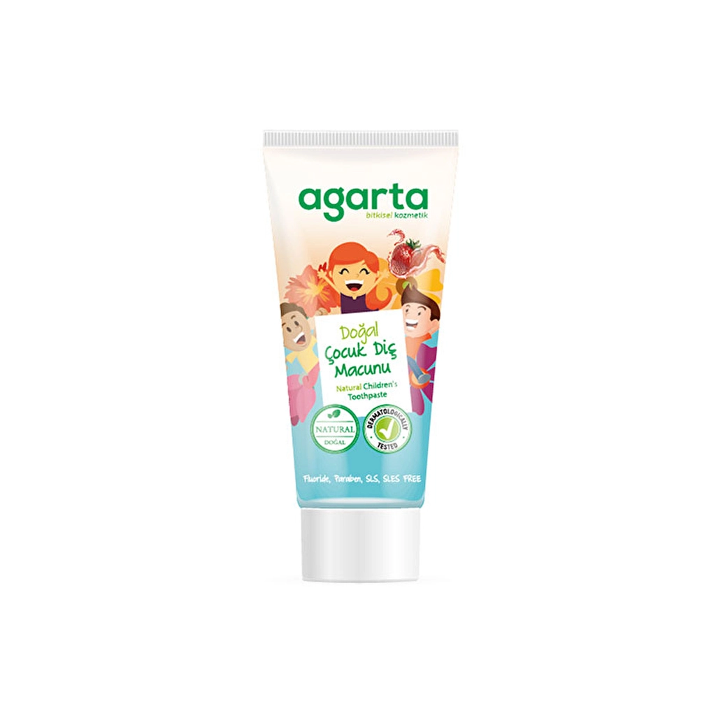 Agarta Doğal Florürsüz Çocuk Diş Macunu Çilekli - Gratis