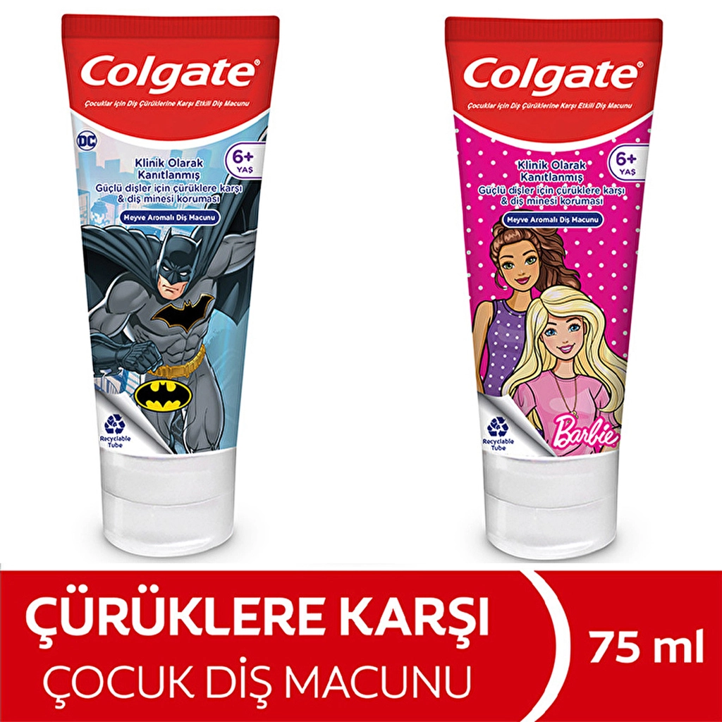 Colgate Barbie Batman Çocuk Diş Macunu (Asortili) - Gratis
