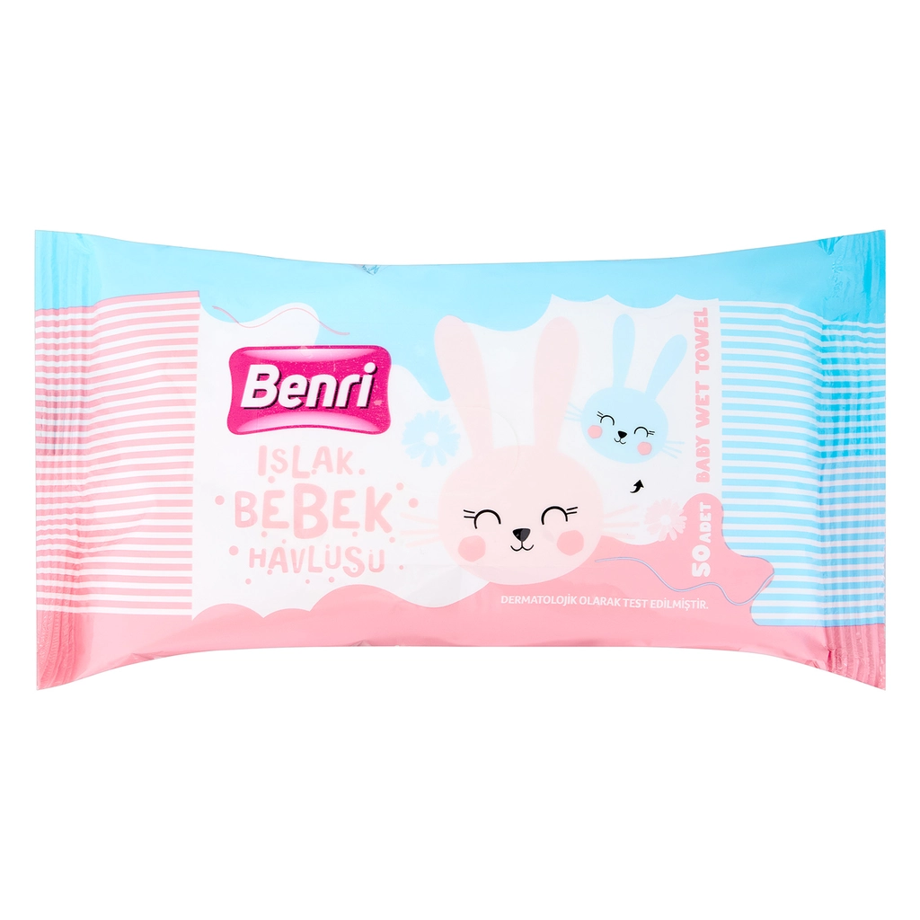 Benri Bebek Islak Mendil 50'li - Gratis