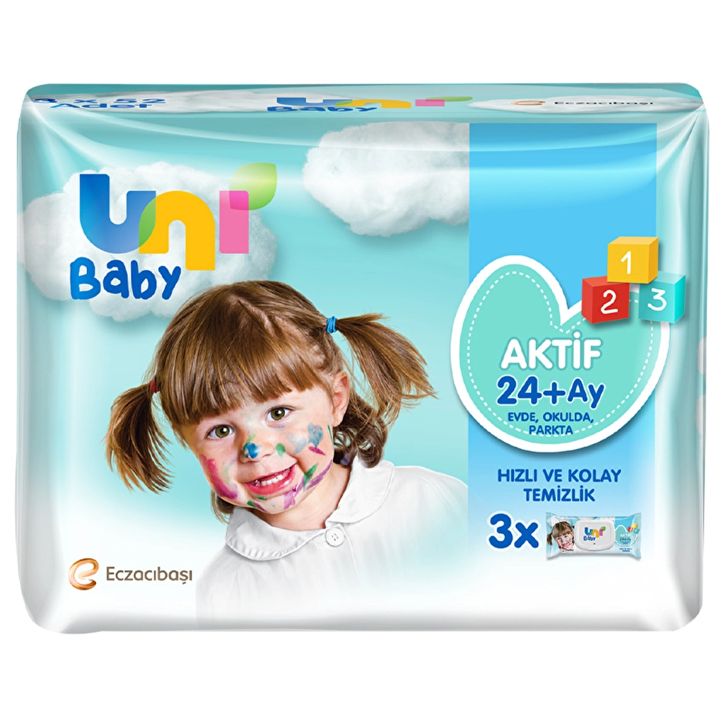 Uni Baby Aktif Bebek & Çocuk Islak Mendil - Gratis