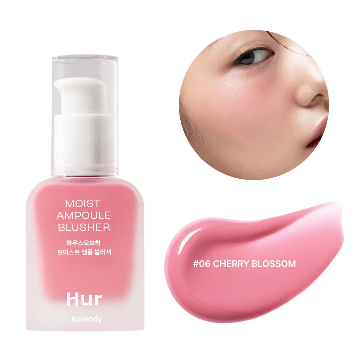 House of Hur - Moist Ampoule Blusher (Kayısı Gül ve Erik Özlü Serum Allık) - #06 Cherry Blossom