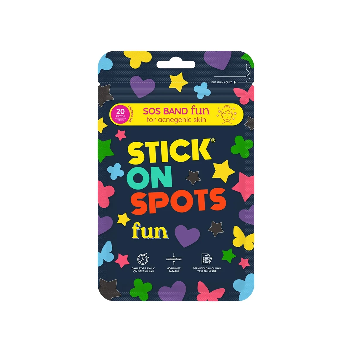STICK ON SPOTS Akne Bandı Fun - STD / STD