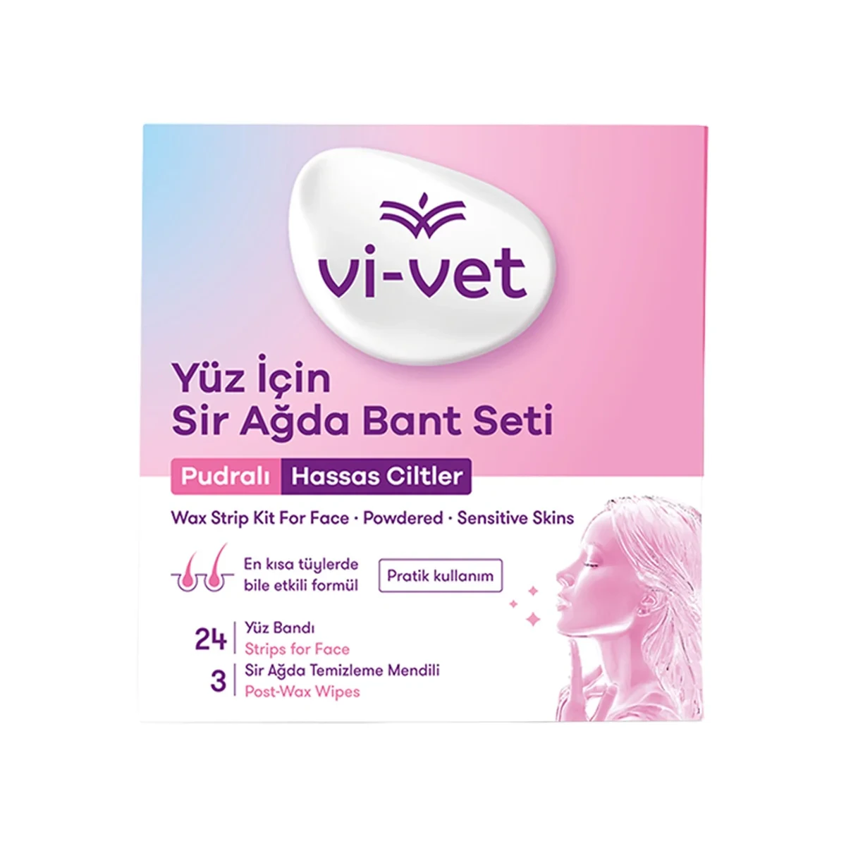 VİVET Sir Ağda Bant Seti Pudralı Yüz - STD / STD