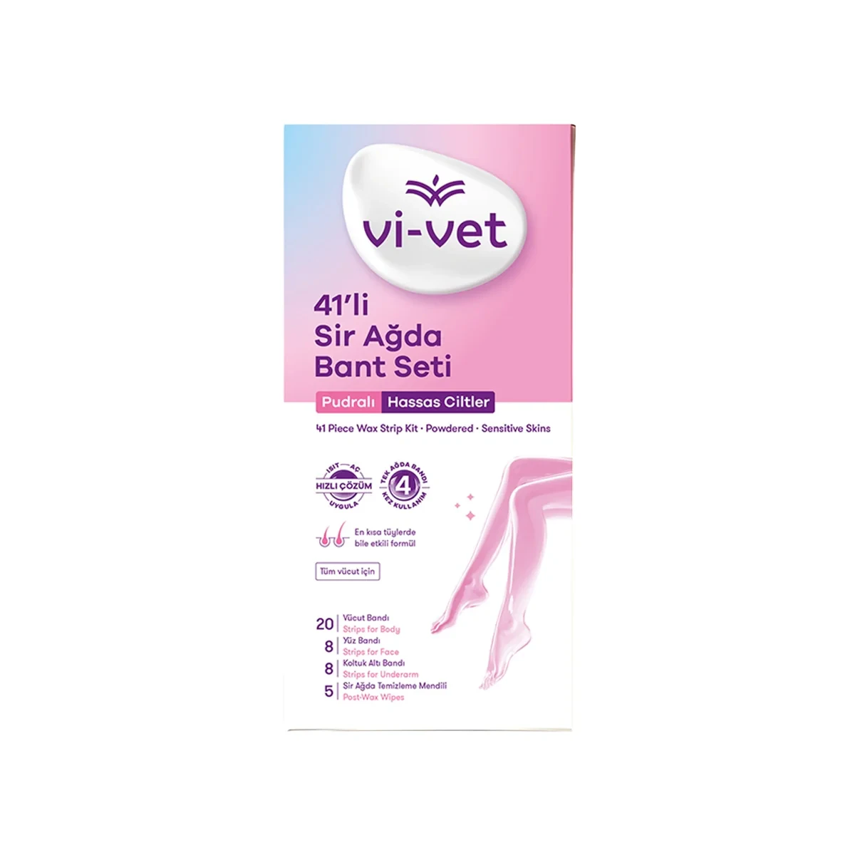 VİVET Sir Ağda Bant Seti Pudralı - STD / STD