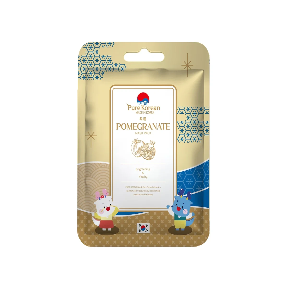 PURE KOREAN Nar Kağıt Yüz Maskesi - STD / STD