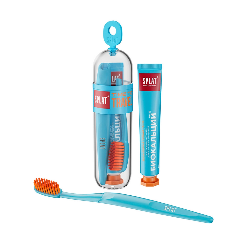 Splat Biocalcium Diş Macunu + Diş Fırçası (Seyahat Seti) - Gratis