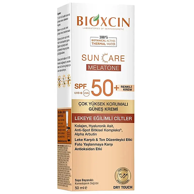 Bioxcin Sun Care Lekeye Eğilimli Ciltler için SPF50+ Renkli Güneş Kremi