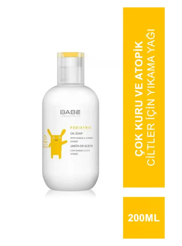 Babe Pediatric Atopic Skin Oil Soap - Çocuklar İçin Nemlendirici Duş Yağı