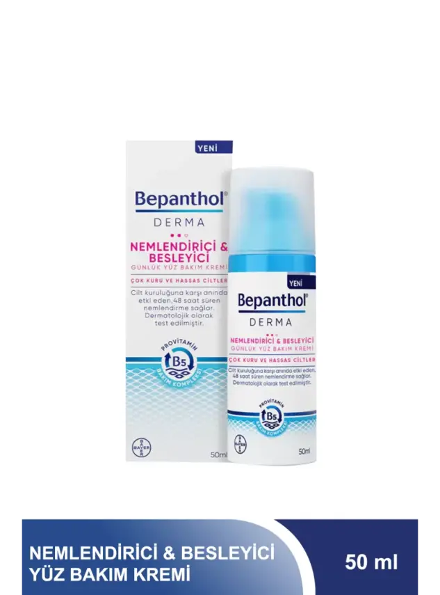 Bepanthol Derma Nemlendirici Besleyici Günlük Yüz Bakım Kremi | Evdeeczane