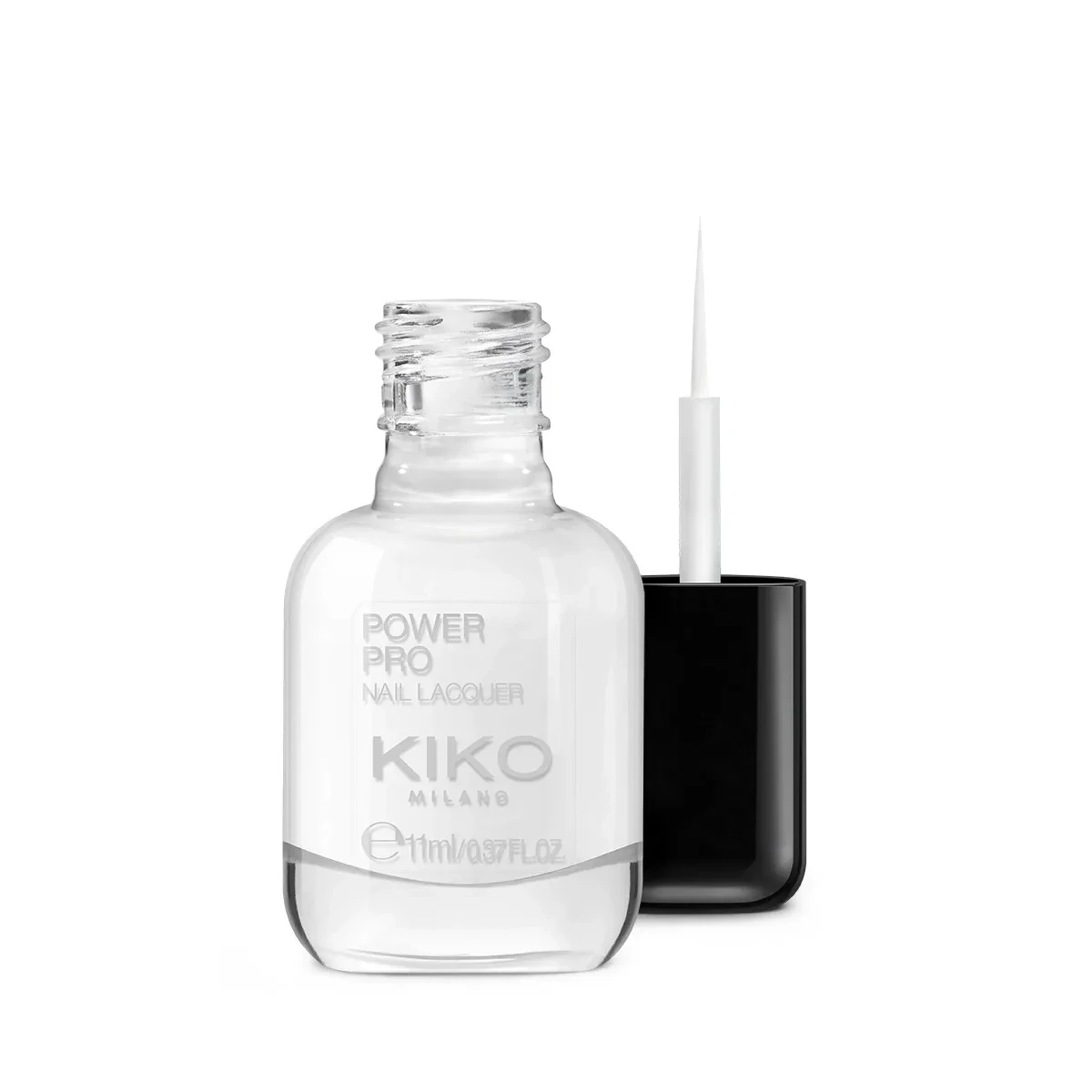 KIKO Milano Oje - Power Pro Nail Lacquer - 02 French White - thin brush – 02 French White - thin brush.