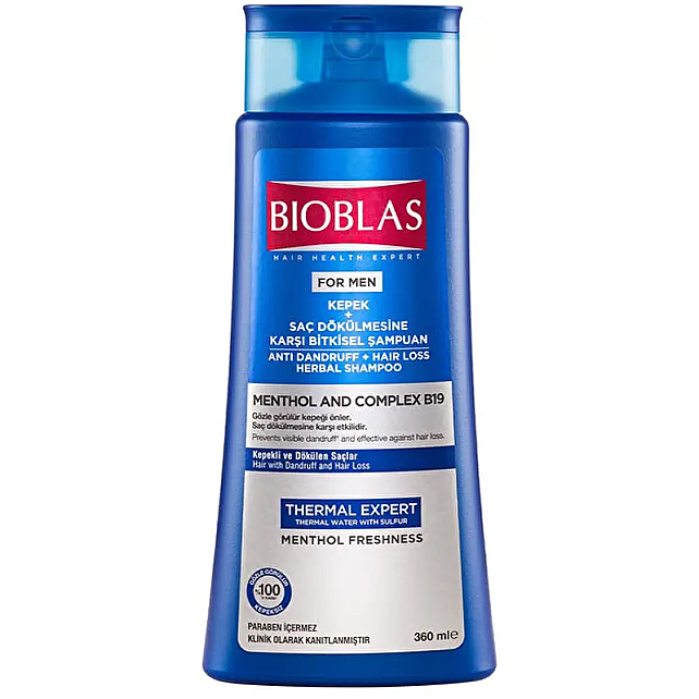 Bioblas Thermal Expert Men Saç Dökülmesine ve Kepek Karşı Şampuan | Evdeeczane