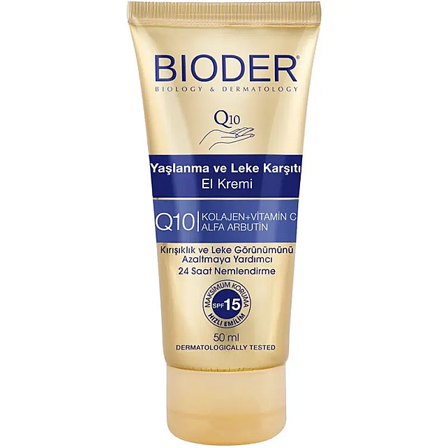 Bioder Yaşlanma Kırışıklık ve Leke Karşıtı El Kremi | Evdeeczane